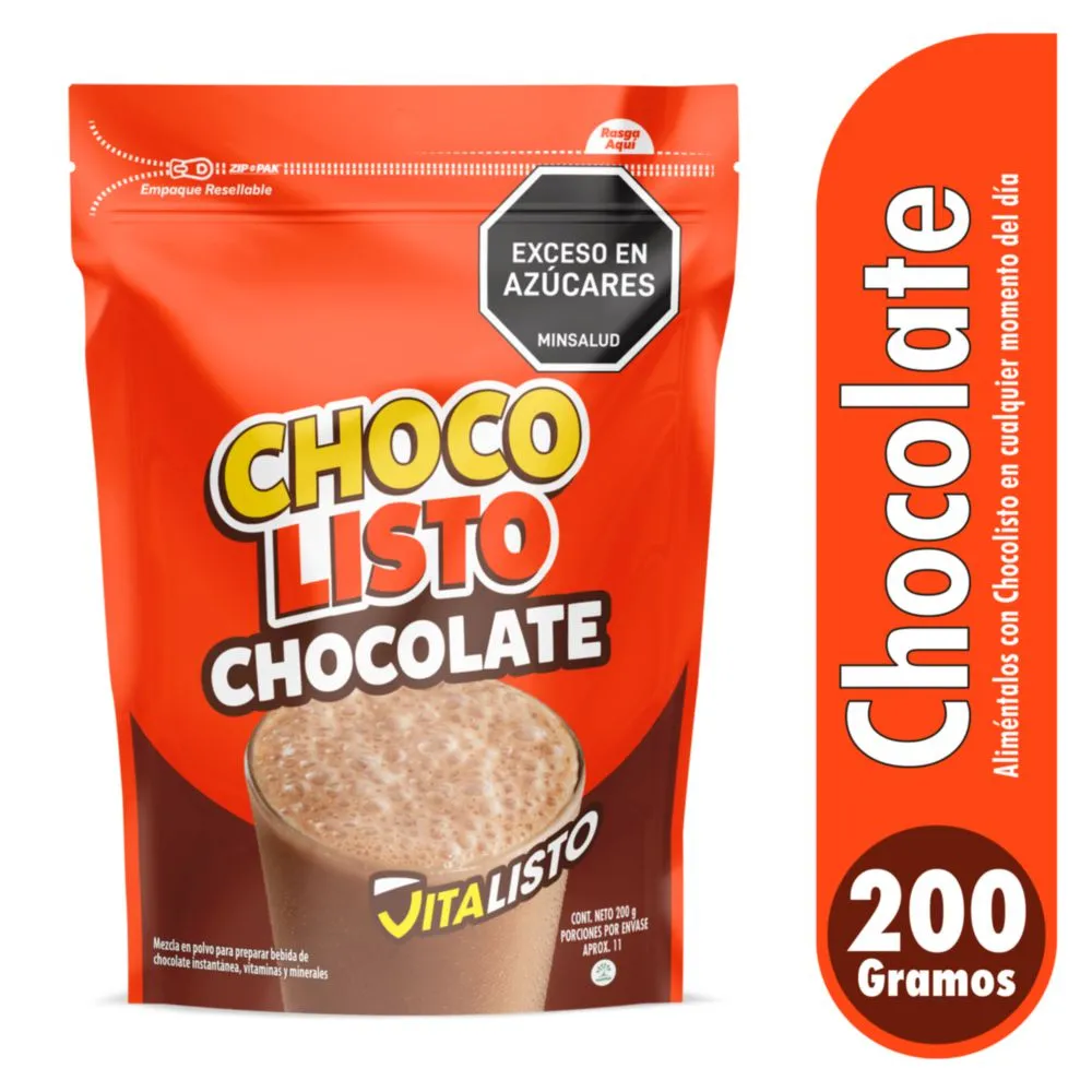 Bebida achocolatada CHOCOLISTO En polvo (200 gr)