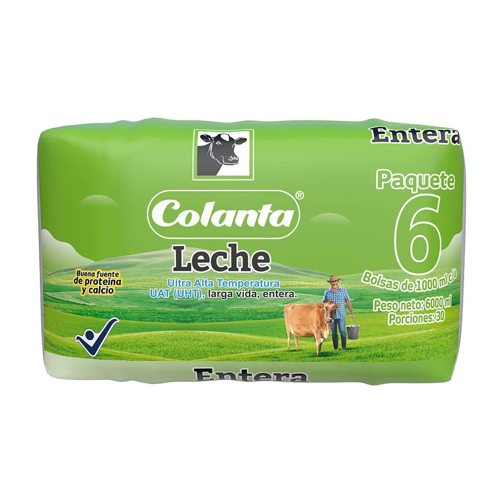 Leche COLANTA uht entera (6000 ml)